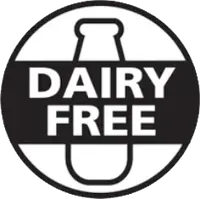 “Dairy free” badge badge