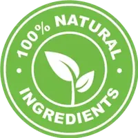 “100% natural ingredients” badge badge